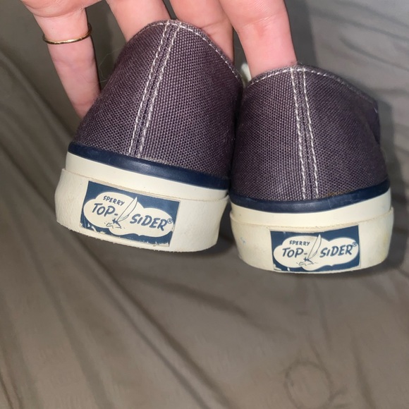 men’s 8 blue top sider lace up shoes - Picture 3 of 4